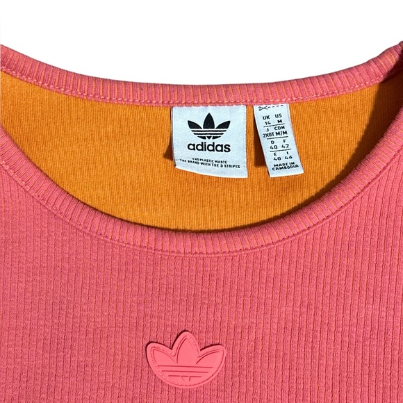 Adidas Original Ribbed Cropped Top - Picture 4 of 5